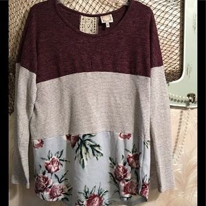 Cute Color Block Top